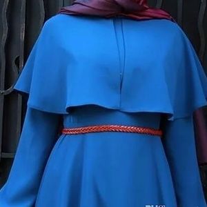 Blue Chiffon Long Dress